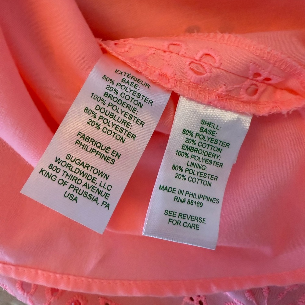 Lilly Pulitzer Shelona Coral Neon Sunburst Dress 10 - Picture 12 of 12